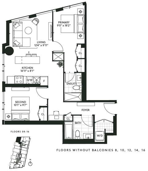 450 Front Street West Studio-3 Beds Apartment for Rent - Photo Gallery 42